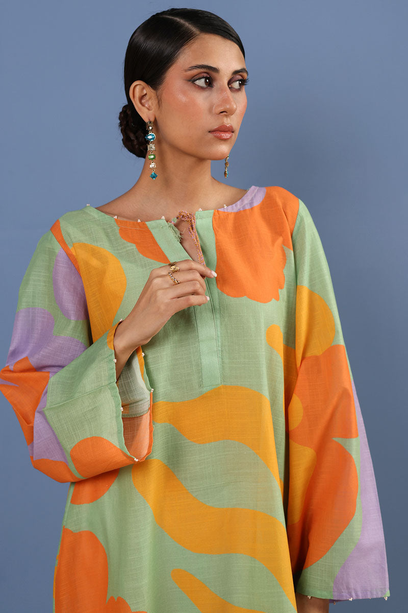 Sky Bloom Kurta