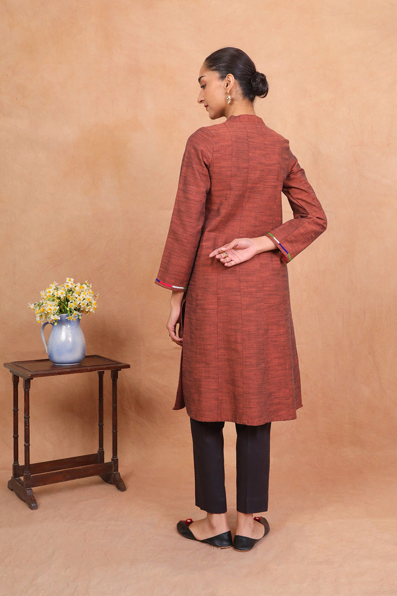 Whimsical Diaries Kurta Rust