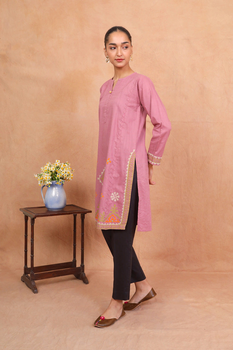 Thar Carvan Kurta Coral