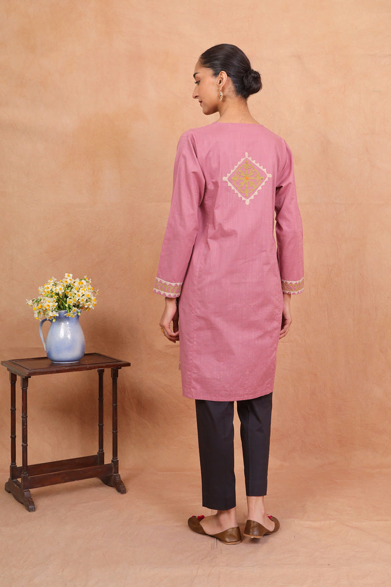 Thar Carvan Kurta Coral