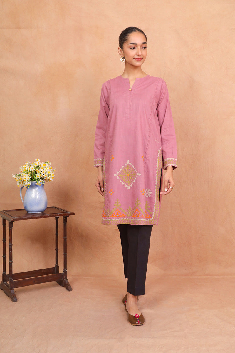 Thar Carvan Kurta Coral