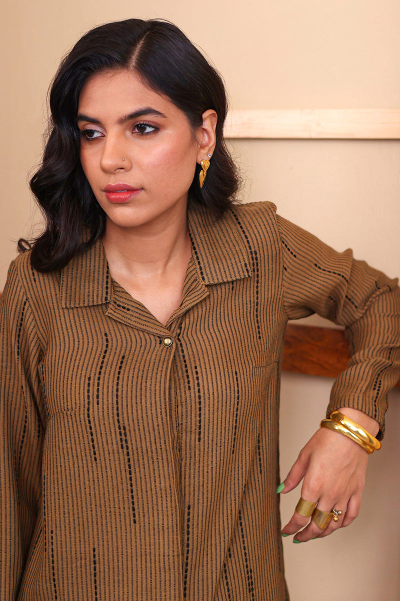 Trellis Collared Kurta