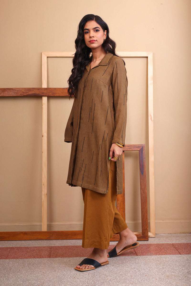 Trellis Collared Kurta