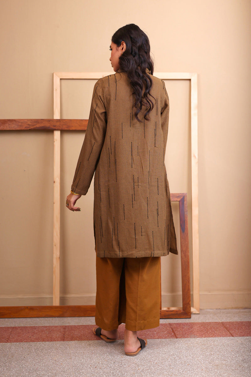 Trellis Collared Kurta