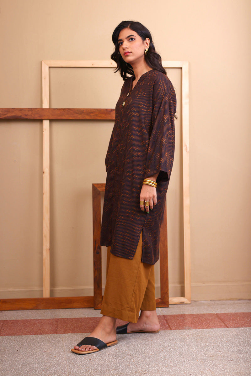 Trellis Printed Kurta