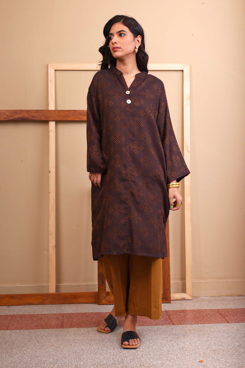 Trellis Printed Kurta