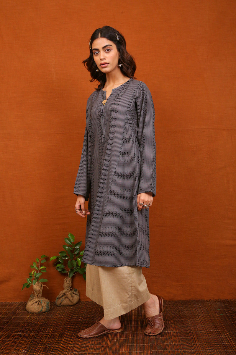 Trellis Printed Kurta