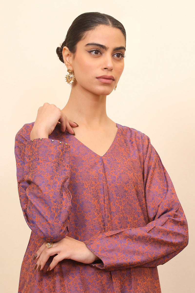 Woven Lattice Kameez