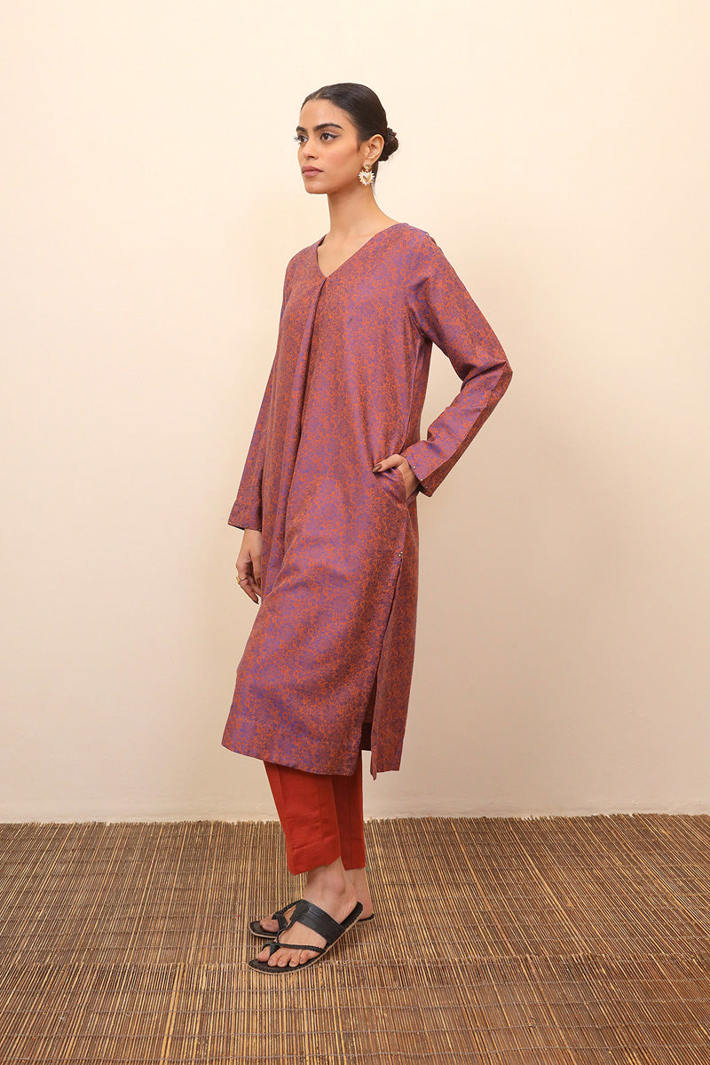 Woven Lattice Kameez