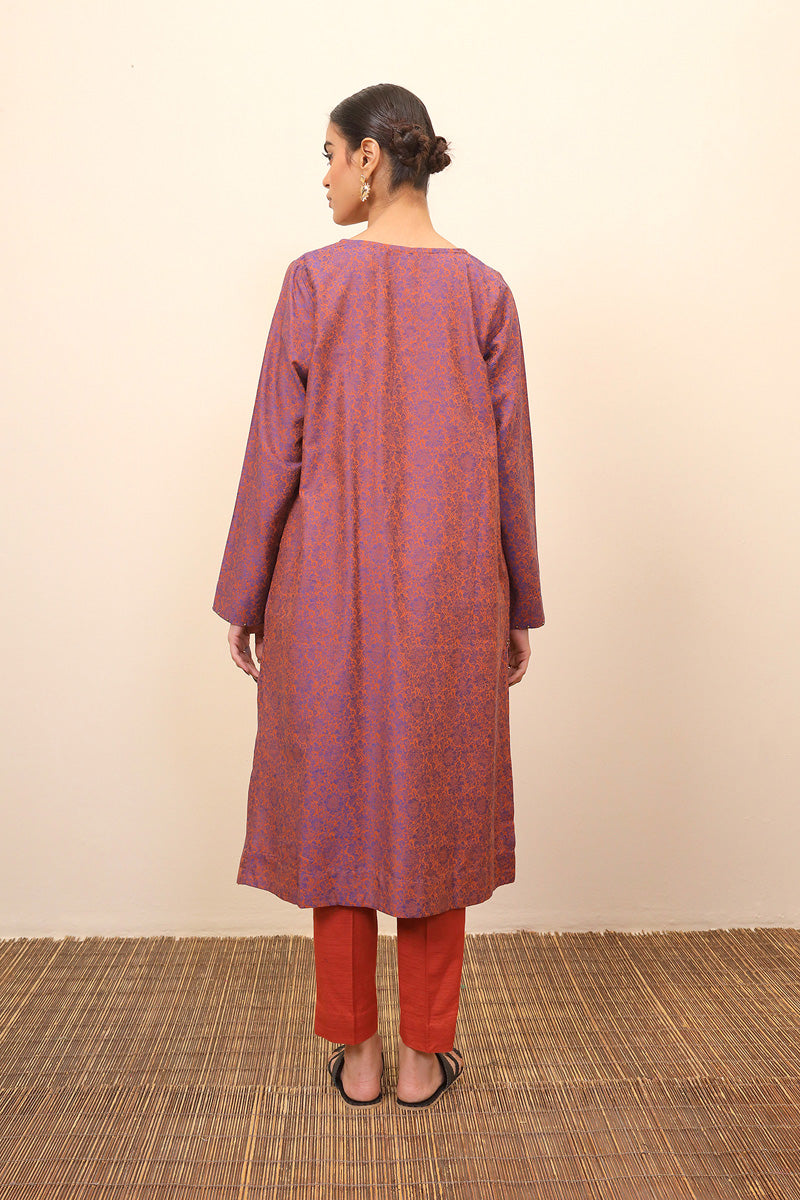 Woven Lattice Kameez