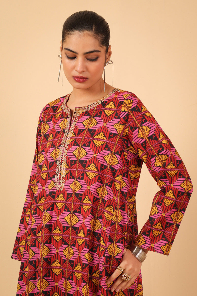 Embroidered Gulkari 2 Piece