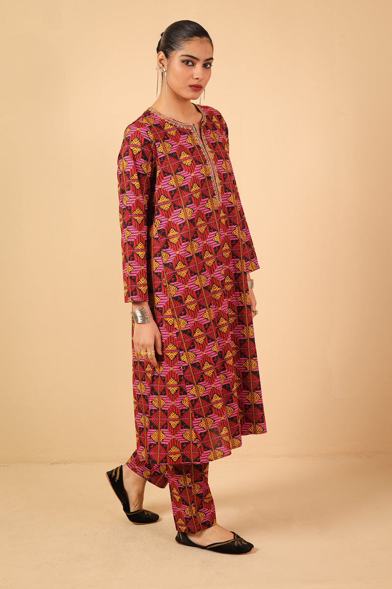 Embroidered Gulkari 2 Piece