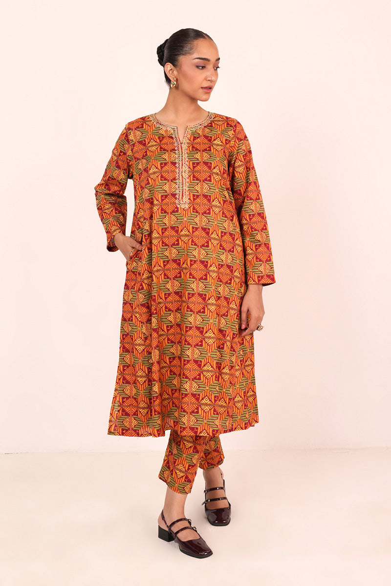 Embroidered Gulkari 2 Piece