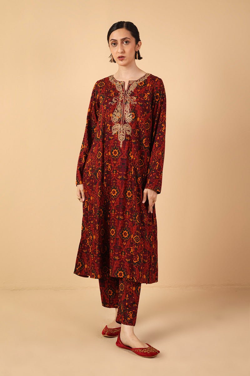 Printed Qaleen 2 Piece