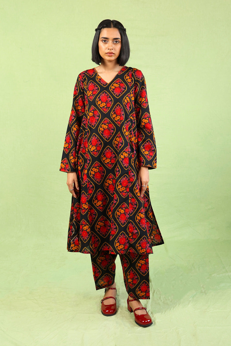 Flared Charbagh 2 Piece