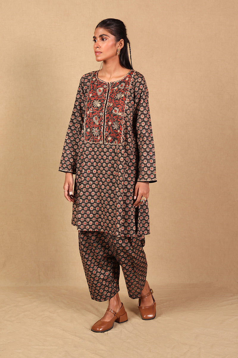 Print Blocked Shahgul 2 Piece