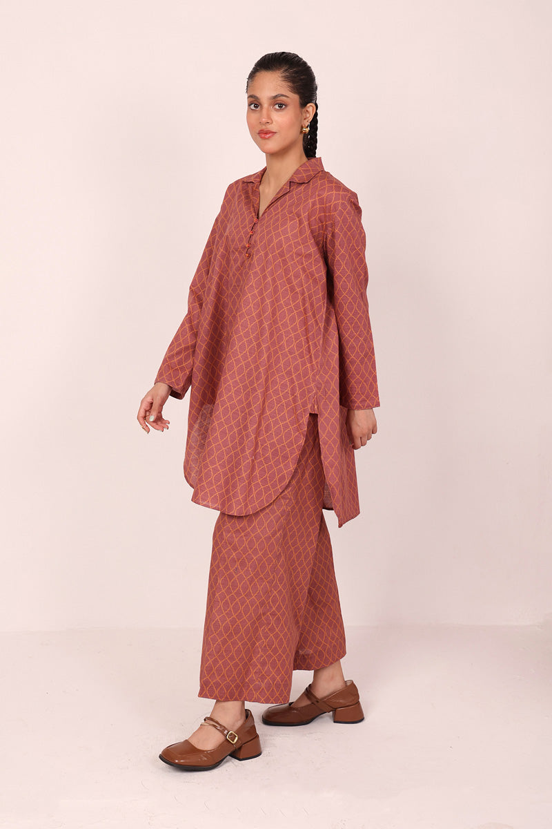 Collared Charbagh 2 Piece