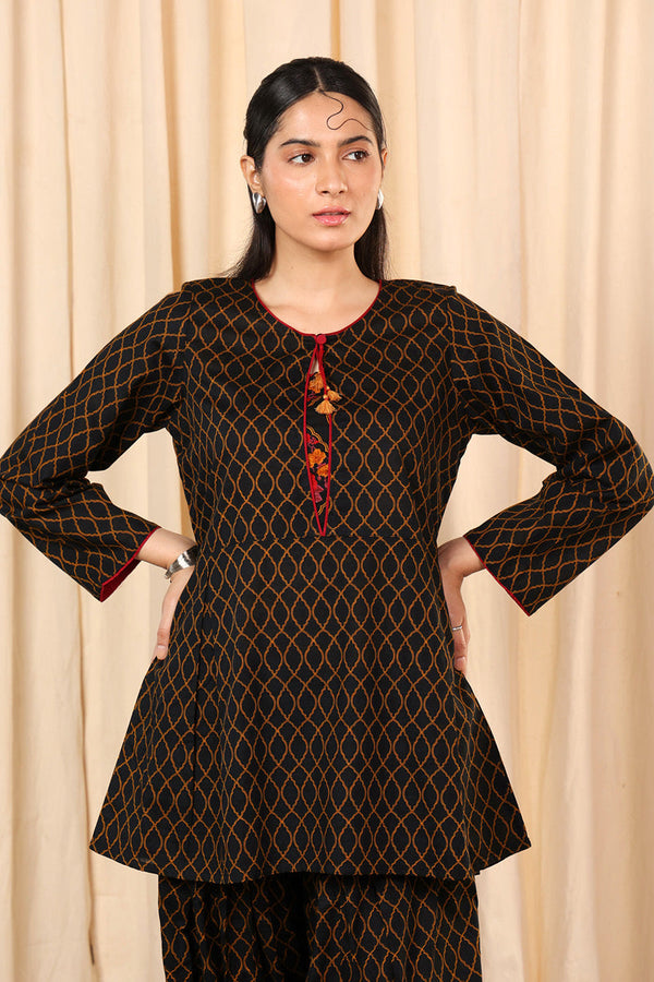 Charbagh Peplum Top