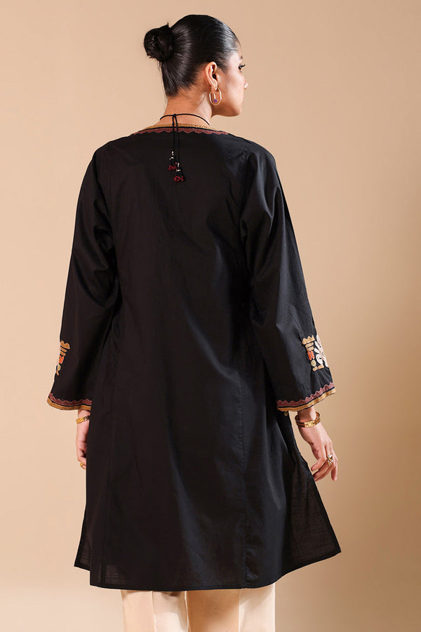 African Collage Appliqued Kurta