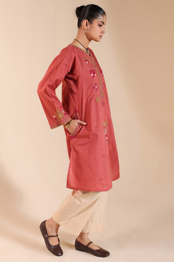 African Collage Appliqued Kurta