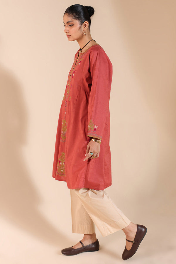 African Collage Appliqued Kurta