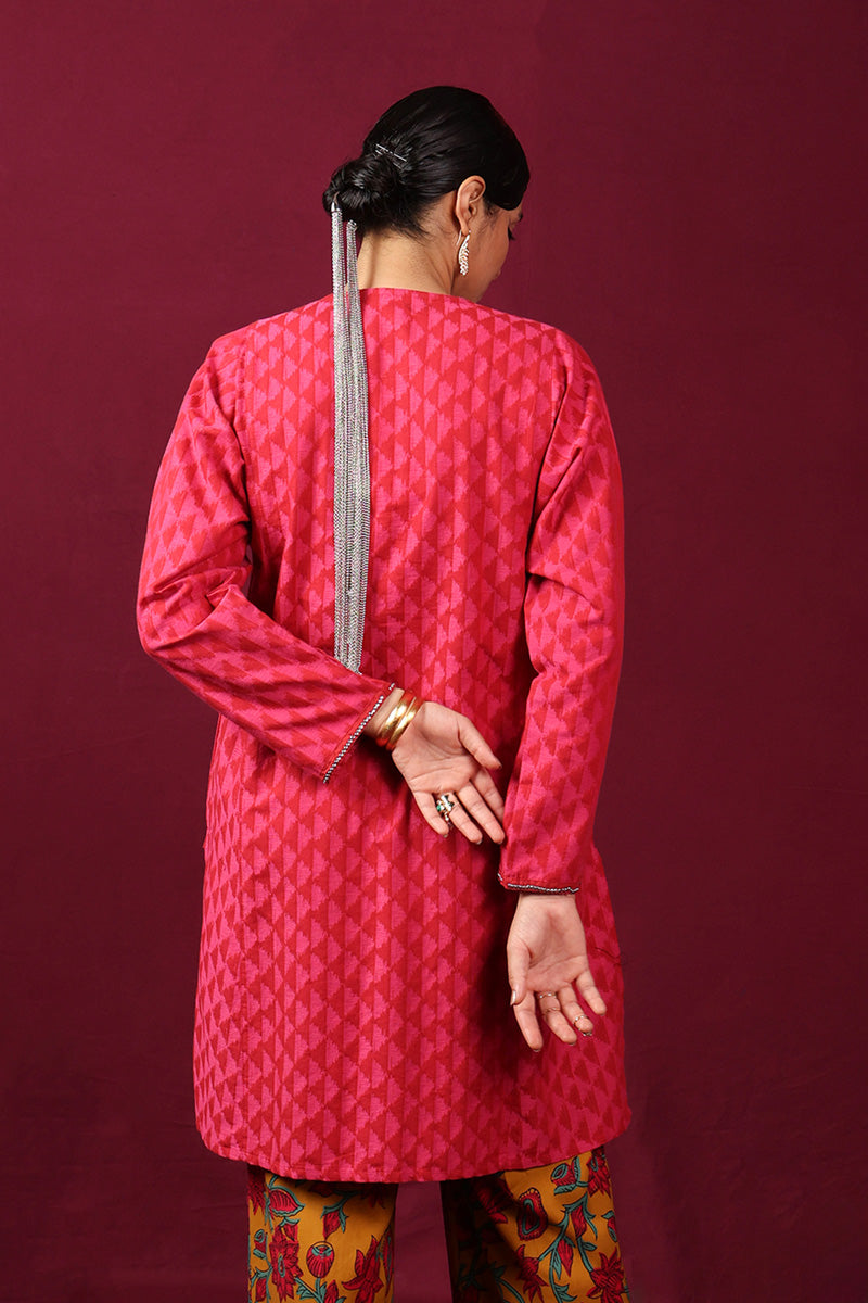 Floral Ikat Kurti