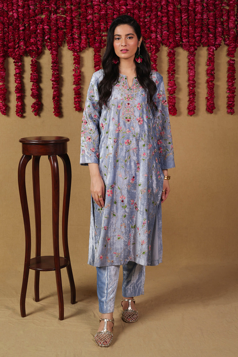 Marorri Velvet Chintz 2-Piece Suit