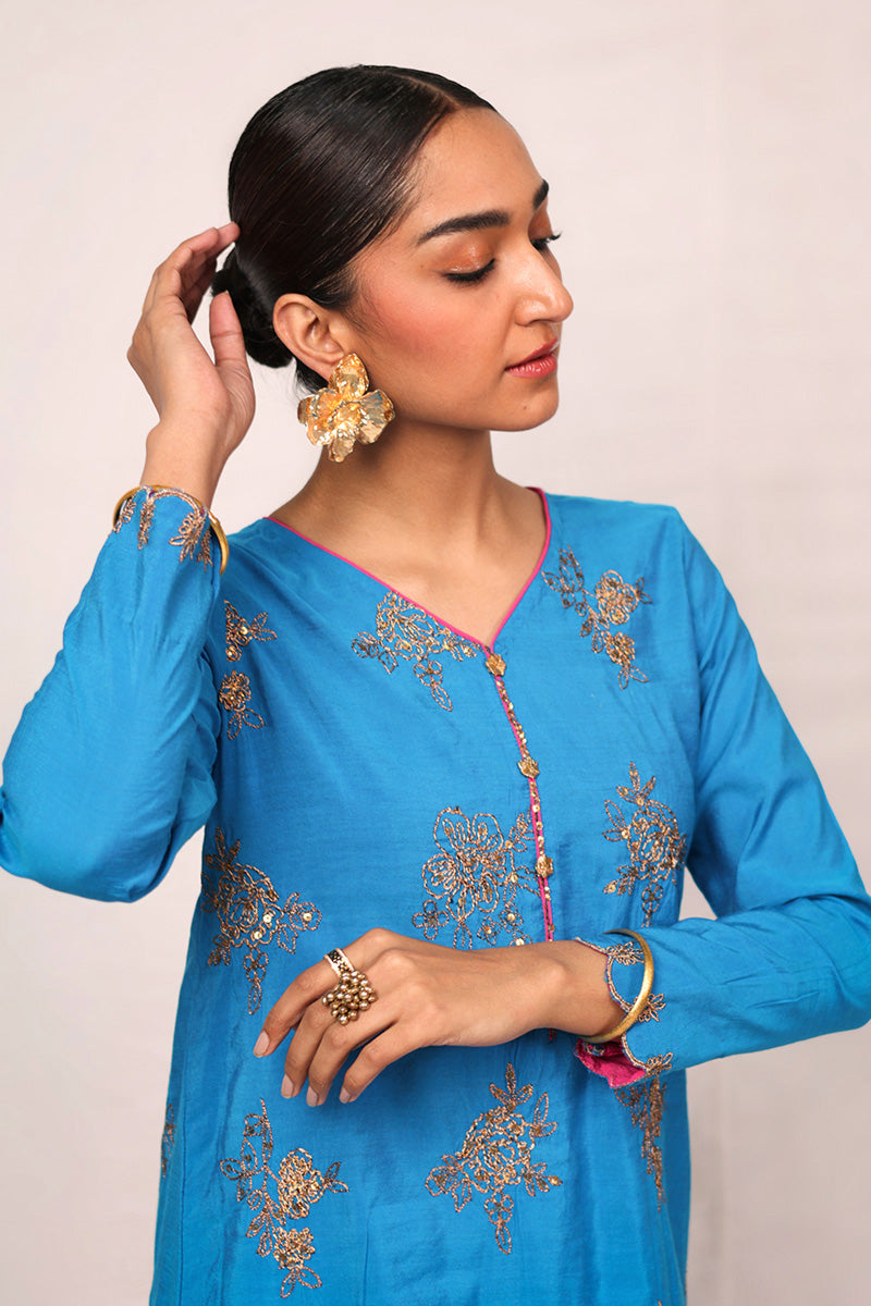 Nawabi Gota Opal Suit