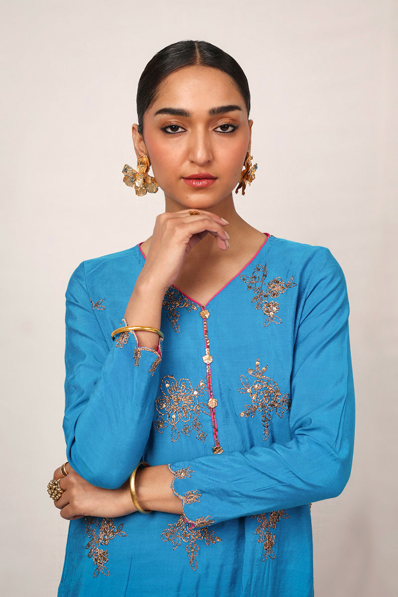 Nawabi Gota Opal Suit