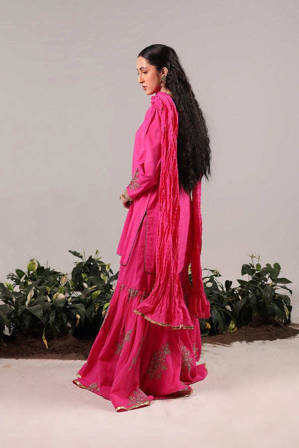 Nawabi Gota 3 Piece Gharara Suit