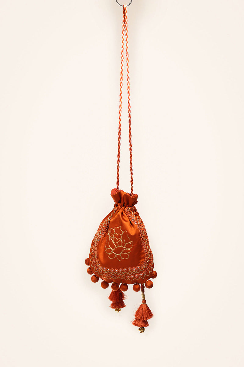 Zari Phool Potli Pouch