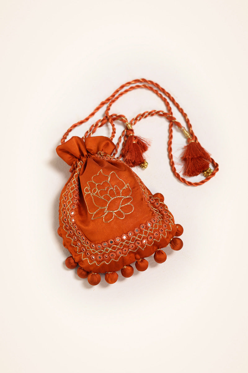 Zari Phool Potli Pouch