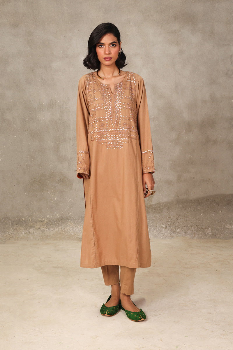 Panelled Night Folks Kurta 2 Piece