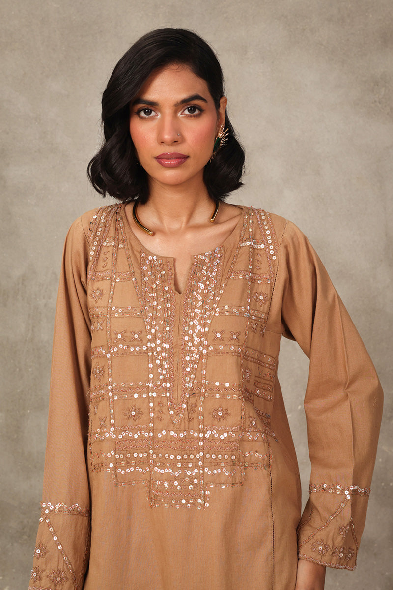 Panelled Night Folks Kurta 2 Piece