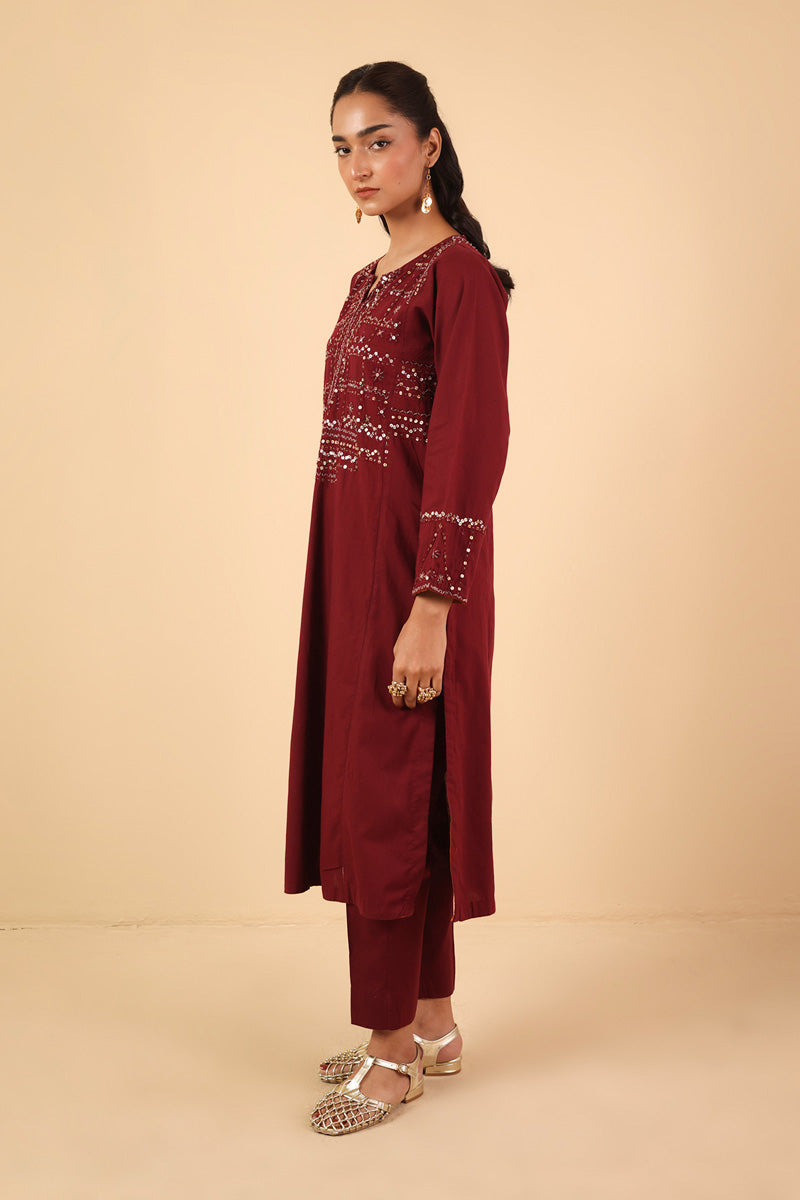 Panelled Night Folks Kurta 2 Piece