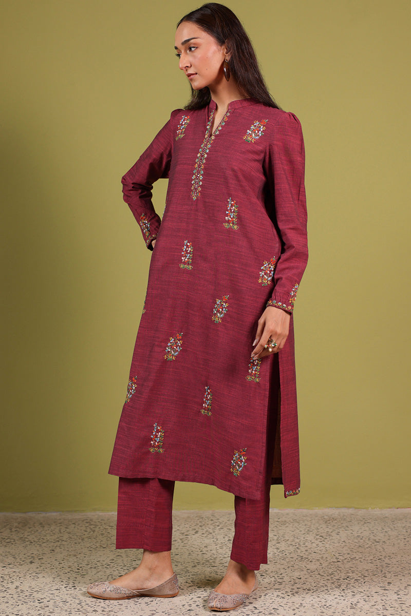 Hand-Embroidered Duo-Set