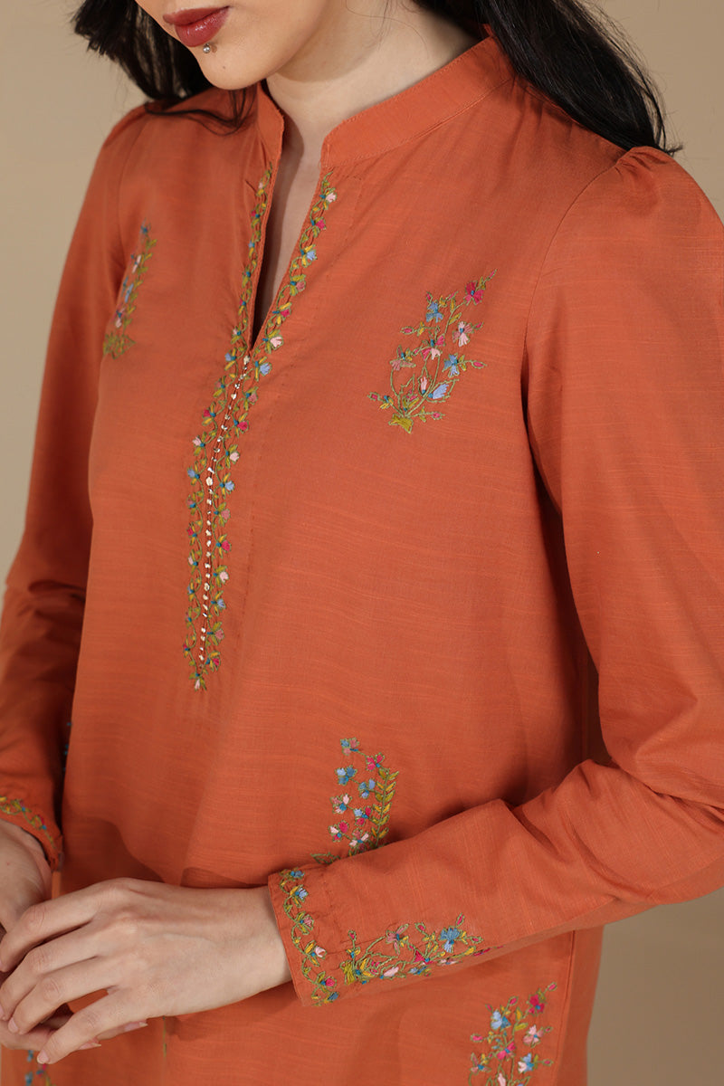 Hand-Embroidered Duo-Set