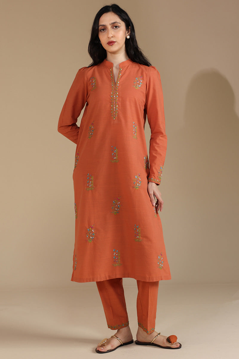 Hand-Embroidered Duo-Set