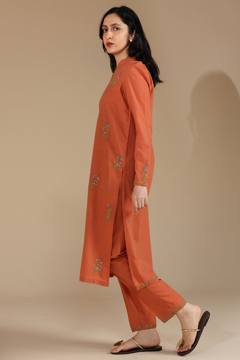 Hand-Embroidered Duo-Set