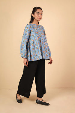 Printed BlockTales Peplum