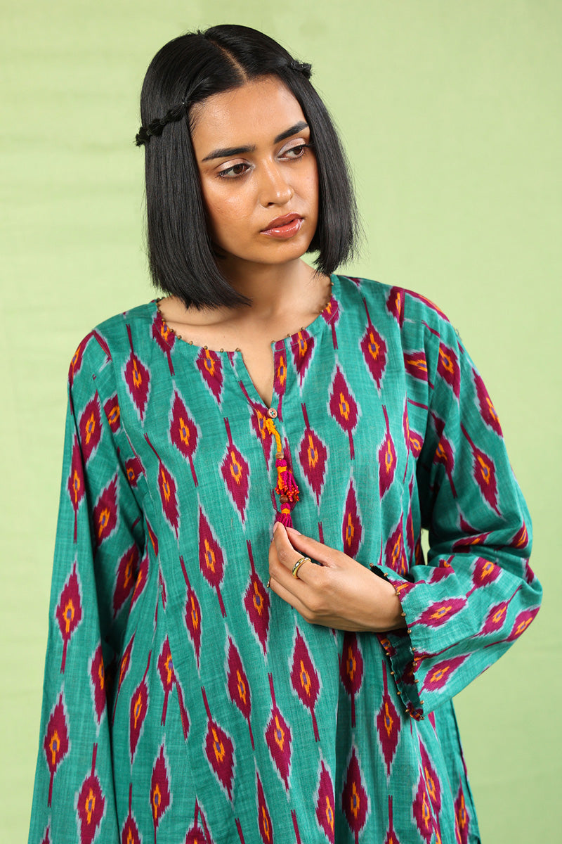 Printed Timeless Weave Kurta