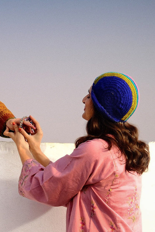 Kaleido Hand-Crochet Cap