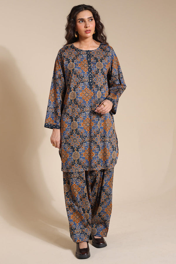 Rang-E-Ajrak Zeb Duo-Set