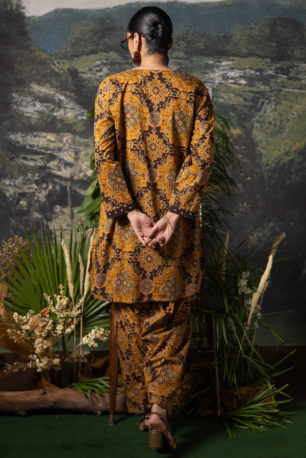 Rang-E-Ajrak Zeb Duo-Set