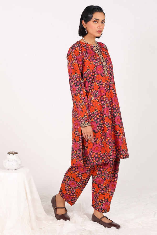 Winter Bloom Printed Duo-Set