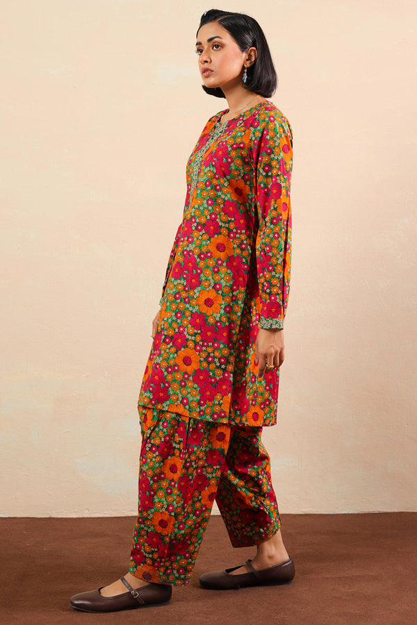 Winter Bloom Printed Duo-Set