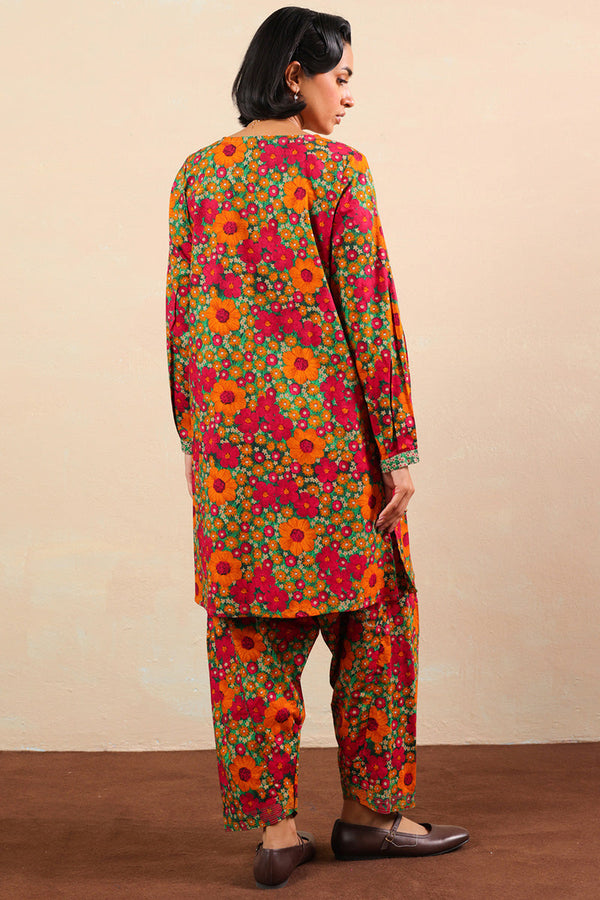 Winter Bloom Printed Duo-Set