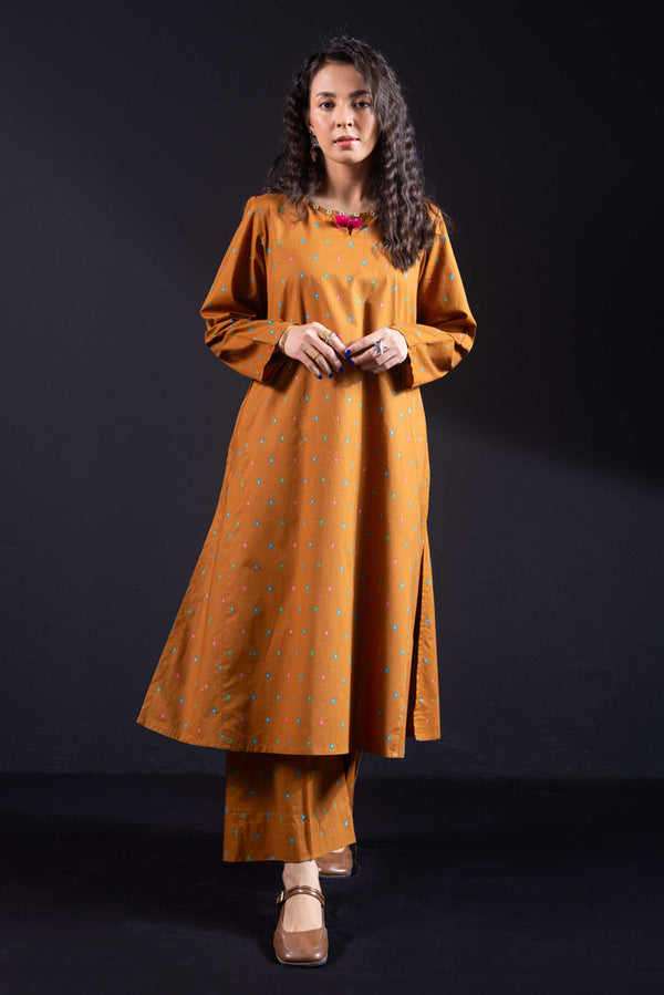 Zeenat Ember Tassel Set