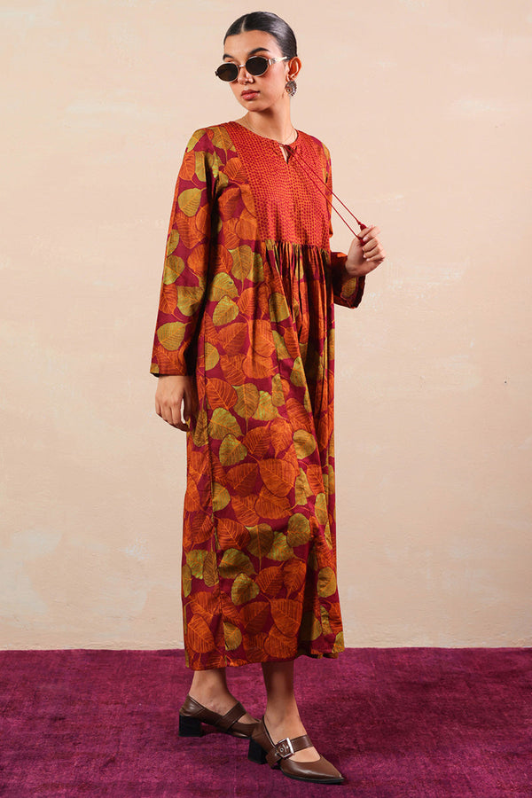 Peepal Twirl & Tassel Dress