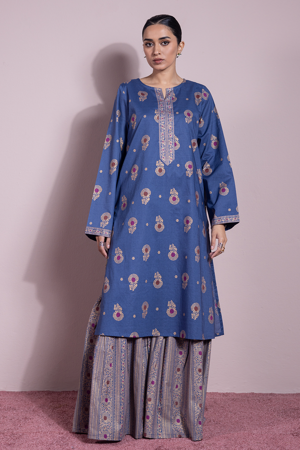 Zari Whisper Gharara Set